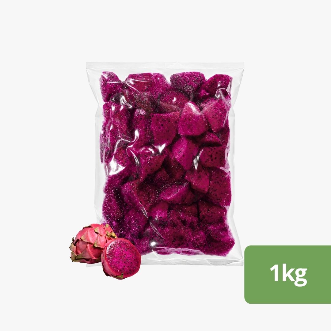 Frozen Red Dragon Fruit Chunk 1kg