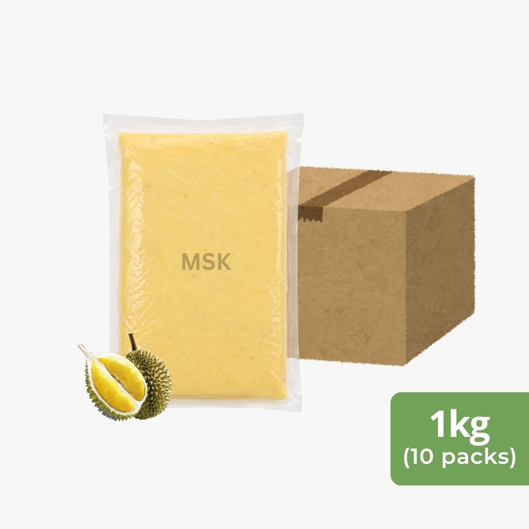 Frozen Durian Musang King Paste (1kg x 10 packs)
