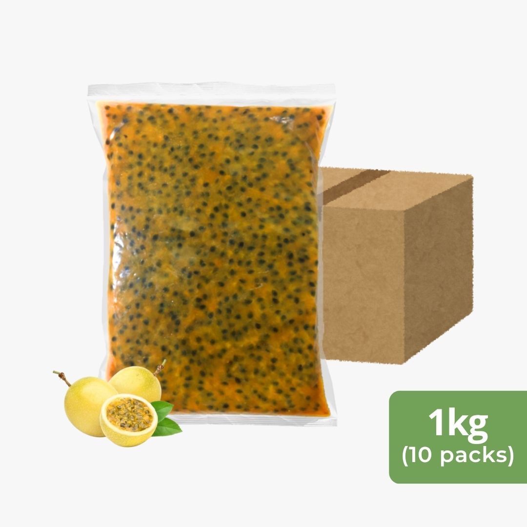 Frozen Passion Fruit Panama with seed Pulp (1kg x 10 pack)