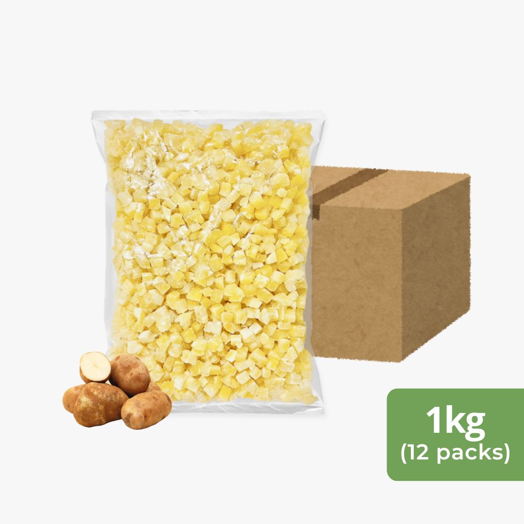 Frozen Potato Dice 10x10mm (1kg x 12 packs)