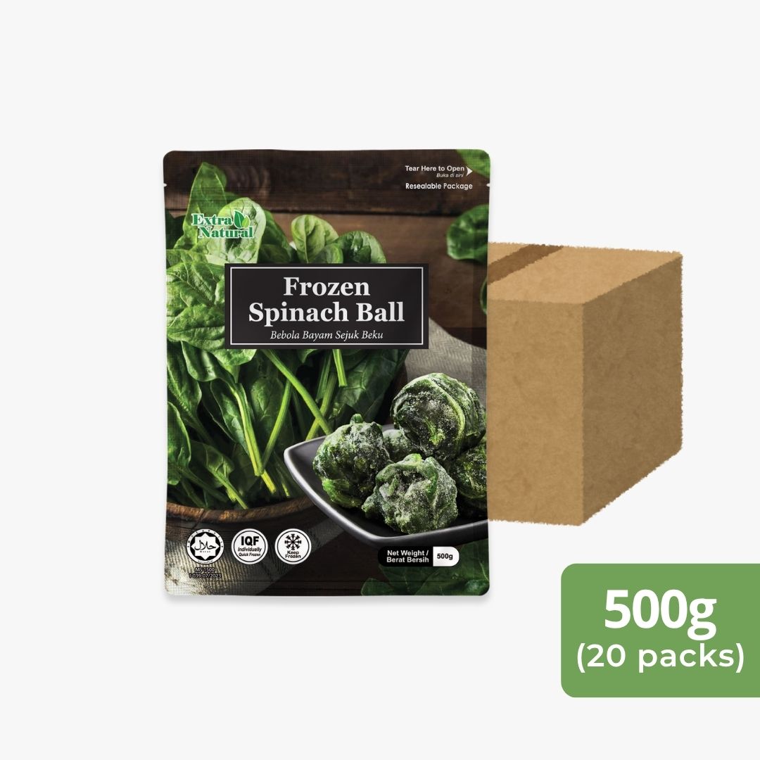 Frozen Spinach Ball Retail Pack (500g x 20 packs)