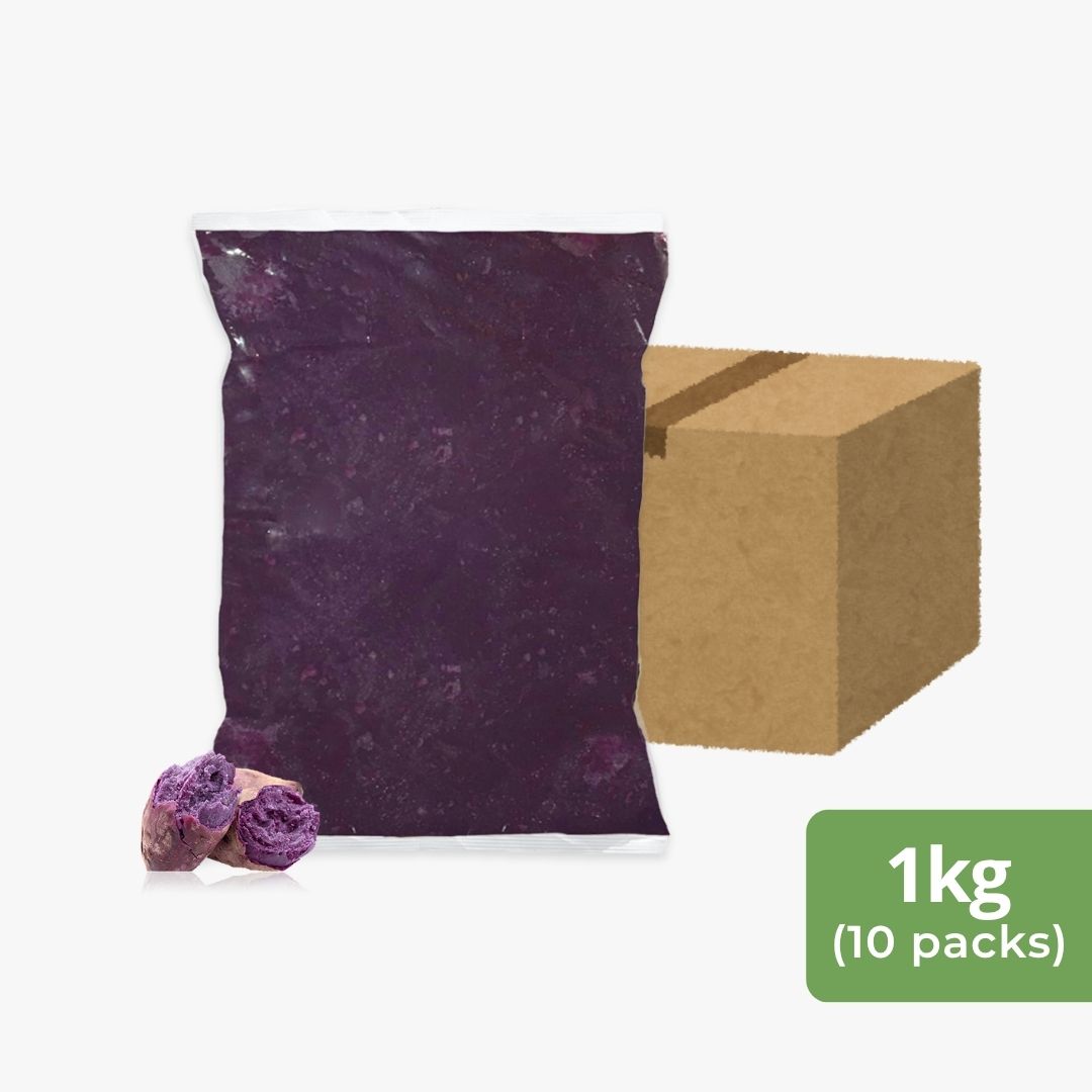 Frozen Purple Sweet Potato Paste [Unsweetened] (1kg x 10 packs)